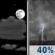 Tuesday Night: Partly Cloudy then Chance Showers And Thunderstorms